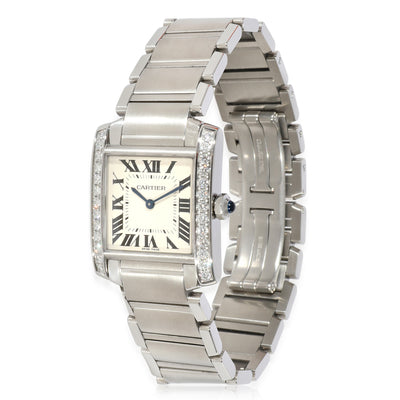 Cartier Tank Francaise W4TA0009 Unisex Watch in  Stainless Steel