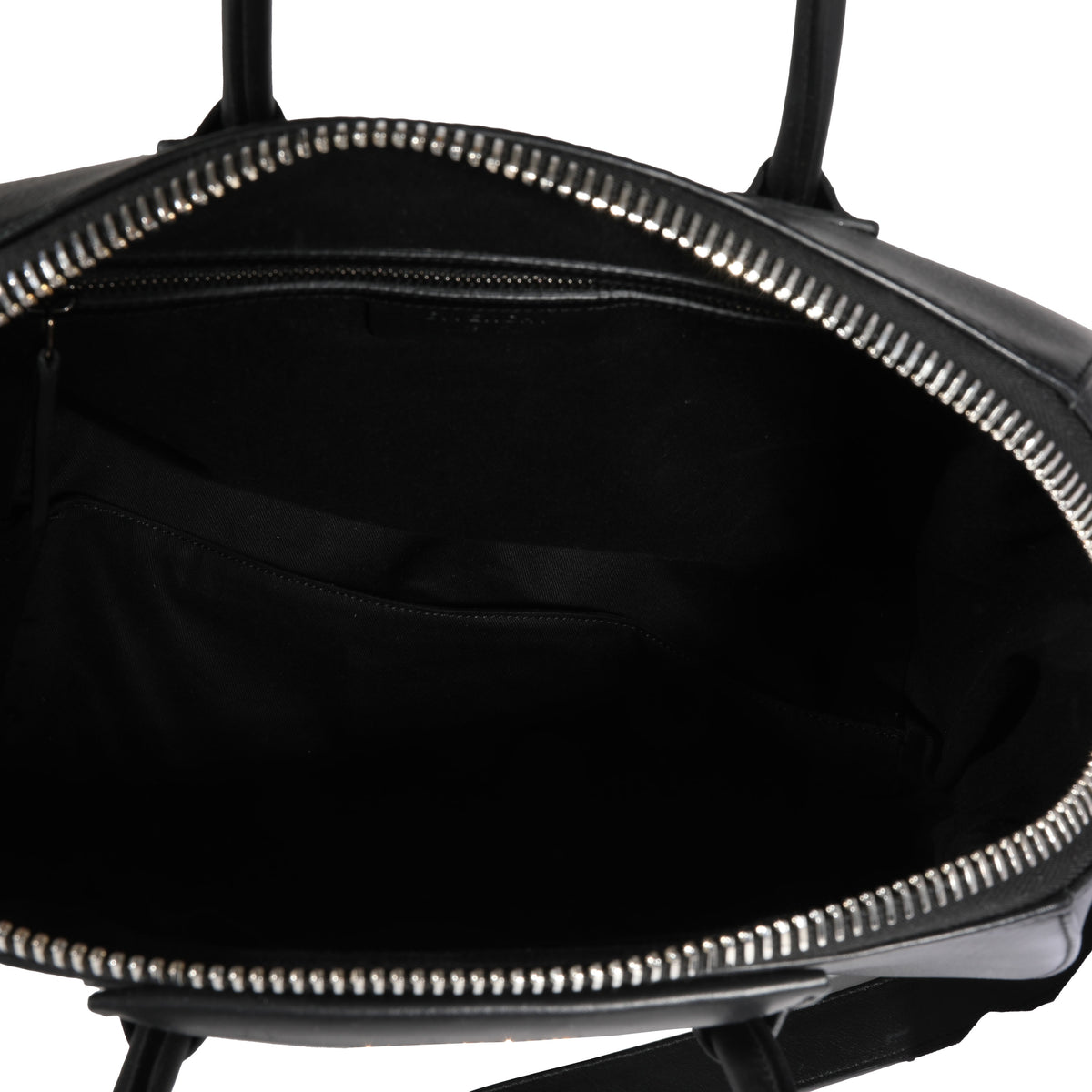 Givenchy Black Grained Leather Metal Edge Large Antigona Bag