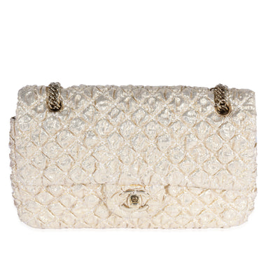 Chanel Gold Metallic Quilted Lamé Flap Bag