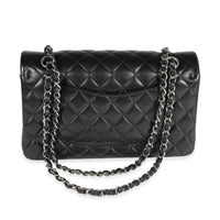 Chanel Black Quilted Lambskin Medium Classic Double Flap Bag