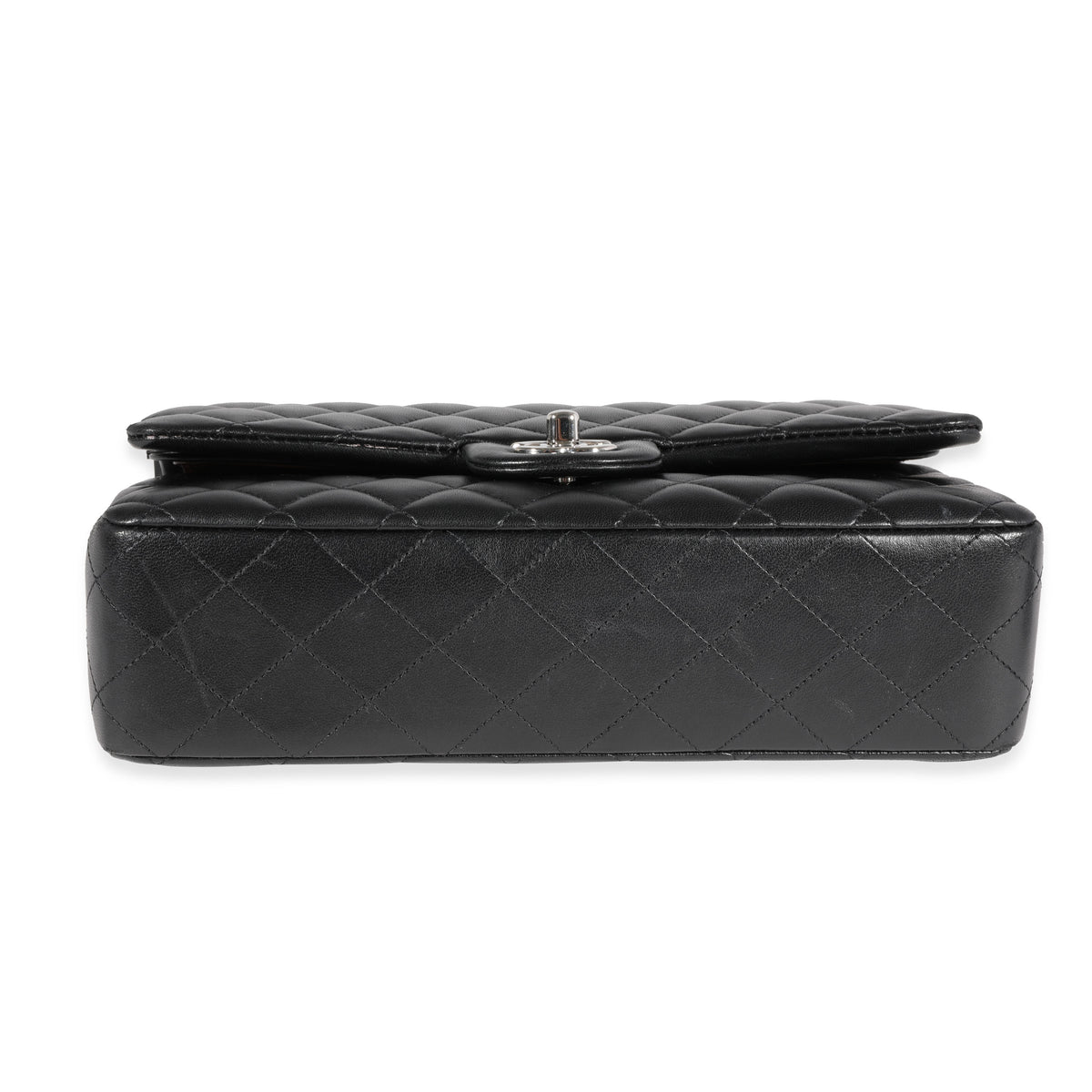 Chanel Black Quilted Lambskin Medium Classic Double Flap Bag