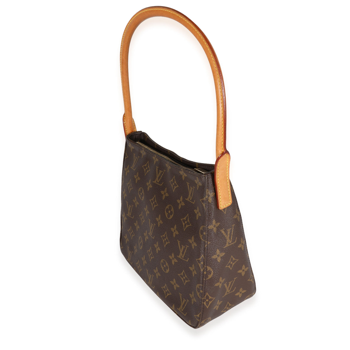 Pre-Owned Louis Vuitton LOUIS VUITTON Looping MM Monogram Shoulder Bag  Canvas Brown Women's (Good) 