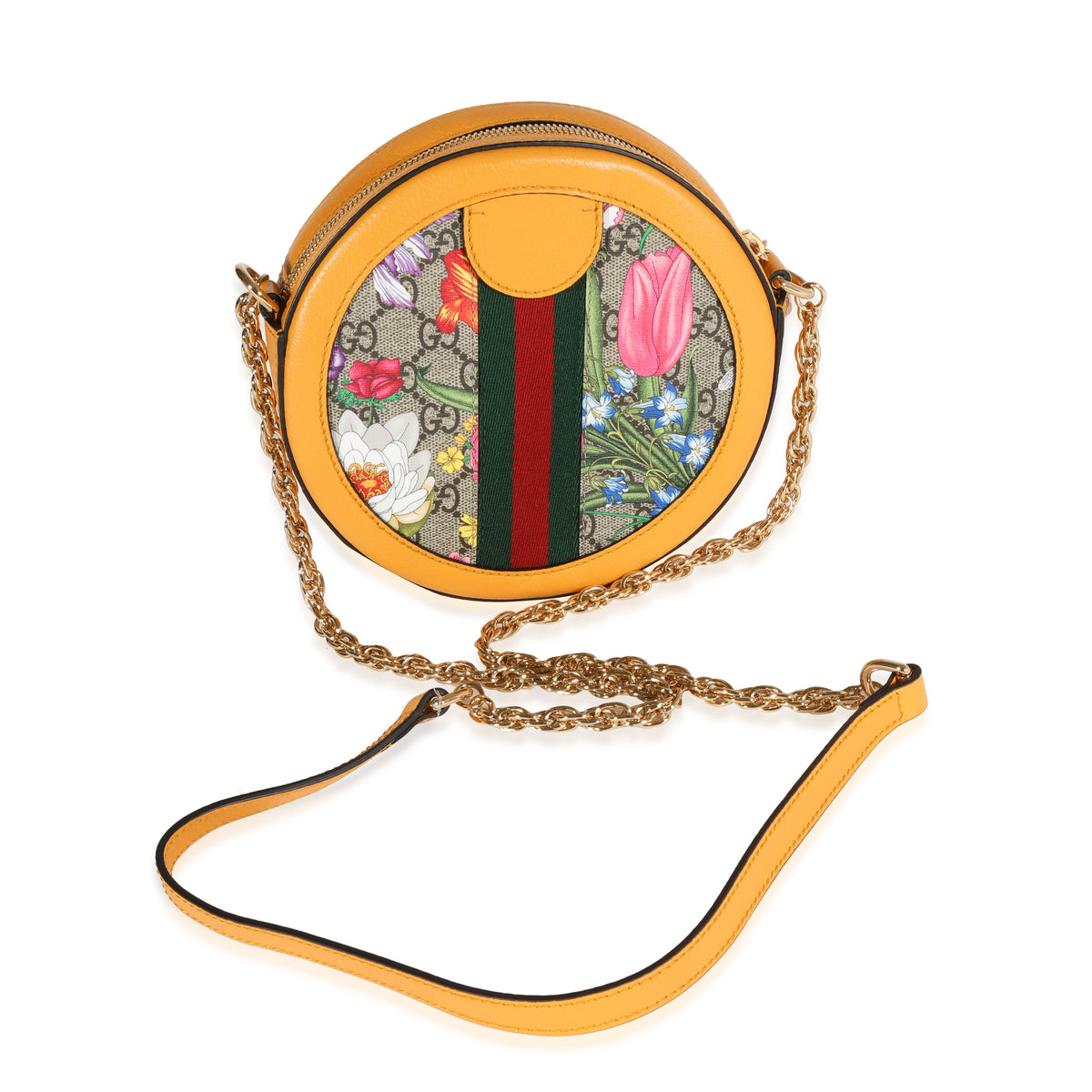 Gucci Flora Ophidia Mini GG Round Shoulder Bag