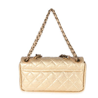 Chanel Gold Quilted Aged Calfskin Medium Pondicherry Flap Bag