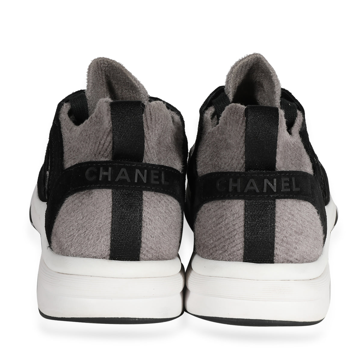Chanel Wmns Knit Calfskin Sneaker 'Black Grey', myGemma