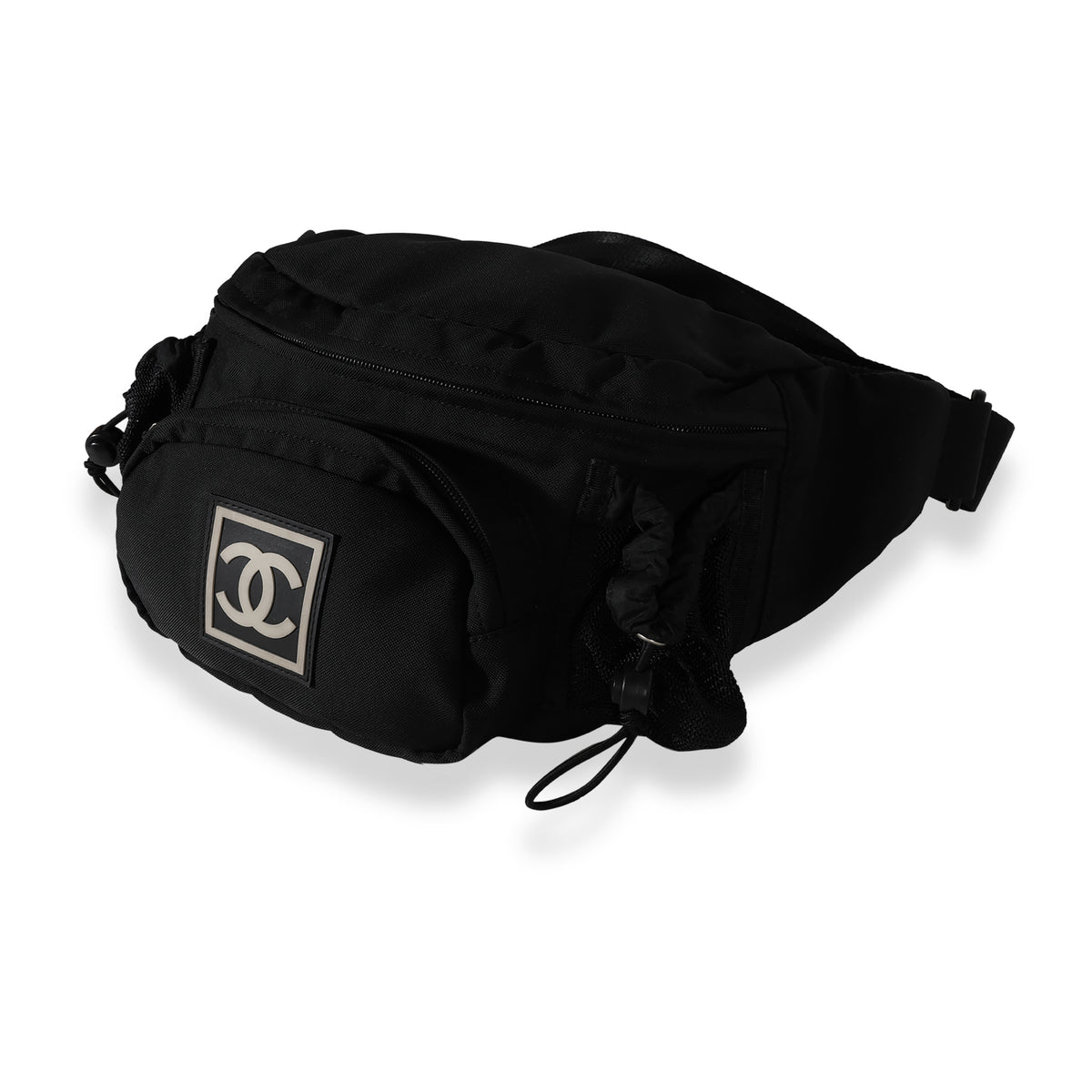Chanel Sportline Coco Waist Pack Sling Bag Nylon Black A29847 Free Shipping