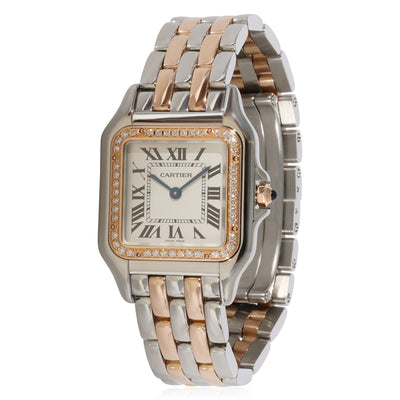 Cartier Panthere W3PN0007 Womens Watch in  Stainless Steel/Rose Gold