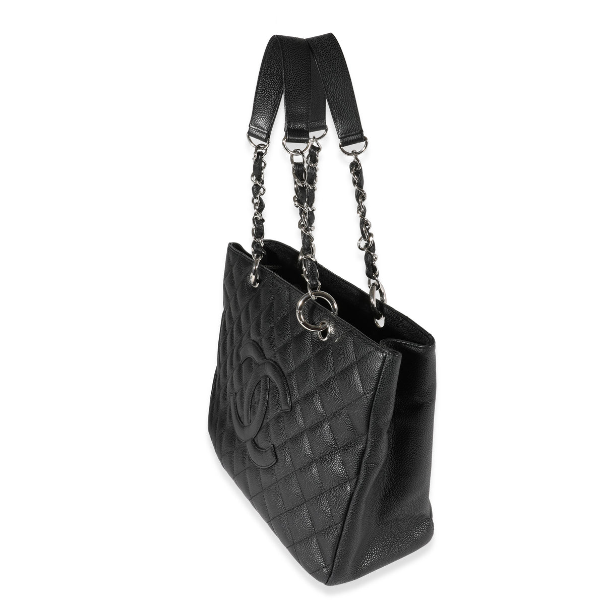 Chanel Black Quilted Caviar Large Business Affinity Tote, myGemma, QA