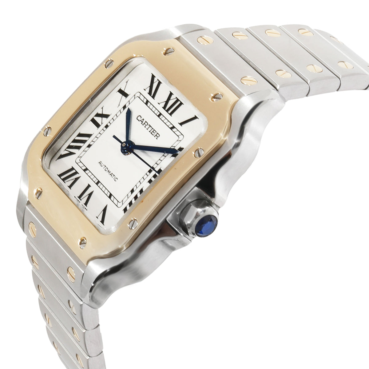 Cartier Santos W2SA0007 Unisex Watch in  Stainless Steel/Yellow Gold