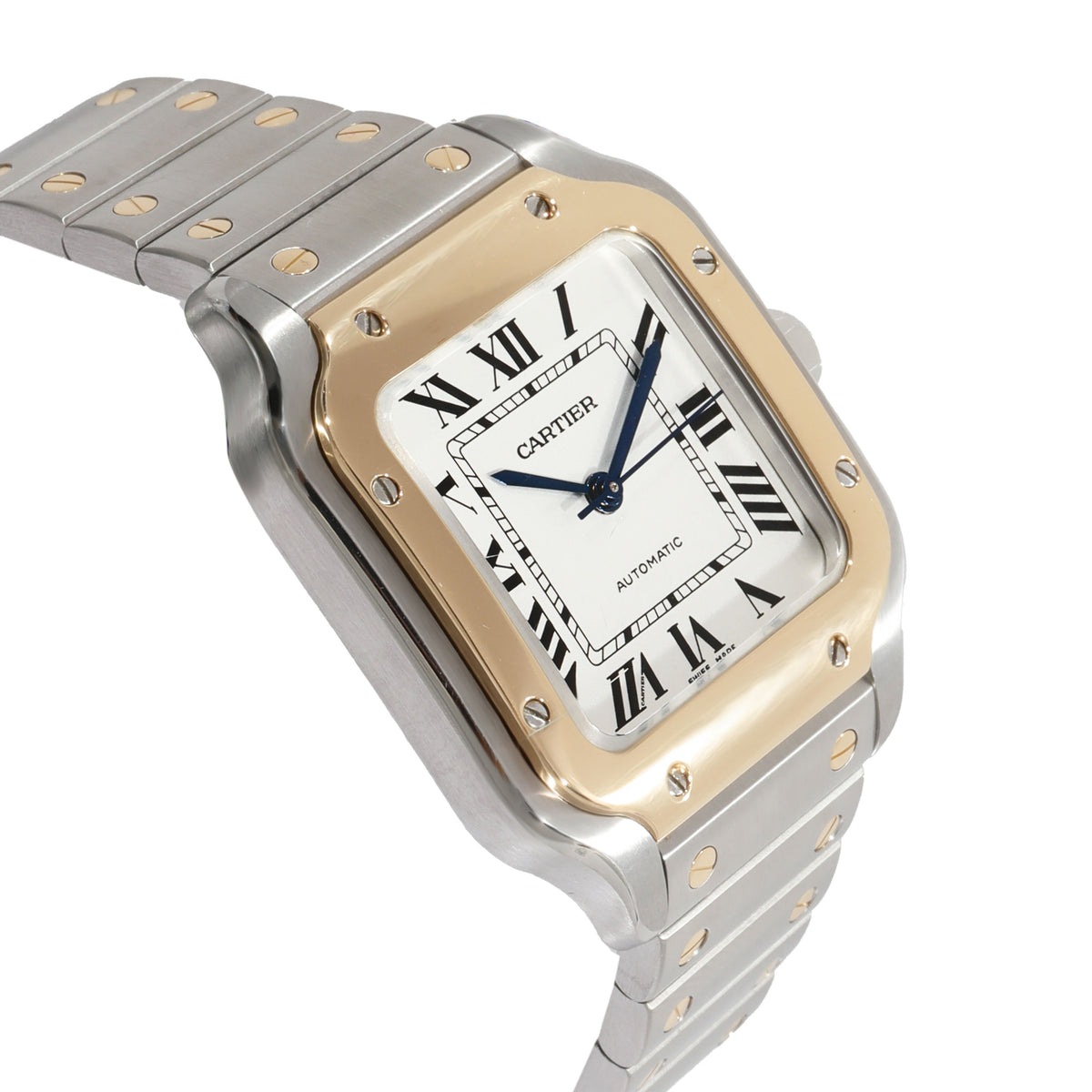 Cartier Santos W2SA0007 Unisex Watch in Stainless Steel/Yellow Gold