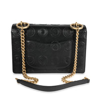 Chanel Black Coco Embossed Leather Flap Shoulder Bag