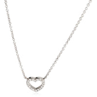 Tiffany & Co. Mini Metro Diamond  Pendant in 18k White Gold 0.08 CTW