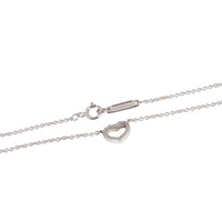 Tiffany & Co. Mini Metro Diamond  Pendant in 18k White Gold 0.08 CTW