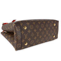 Louis Vuitton Monogram Canvas & Coquelicot Leather Flower Tote