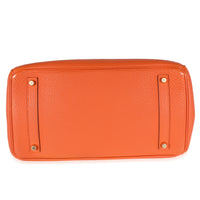 Hermès Orange Togo Birkin 35 GHW