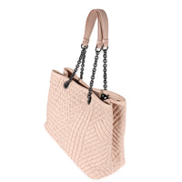 Bottega Veneta Blush Intrecciato Leather Chain Tote