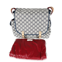 Gucci Navy GG Canvas Diaper Bag