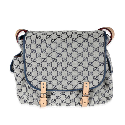 Gucci Navy GG Canvas Diaper Bag