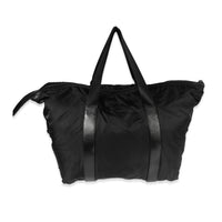 Prada Black Nylon & Saffiano Duffle Bag