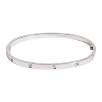 Cartier Love Diamond Bracelet in 18k White Gold 0.21 CTW