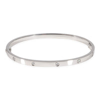 Cartier Love Diamond Bracelet in 18k White Gold 0.21 CTW