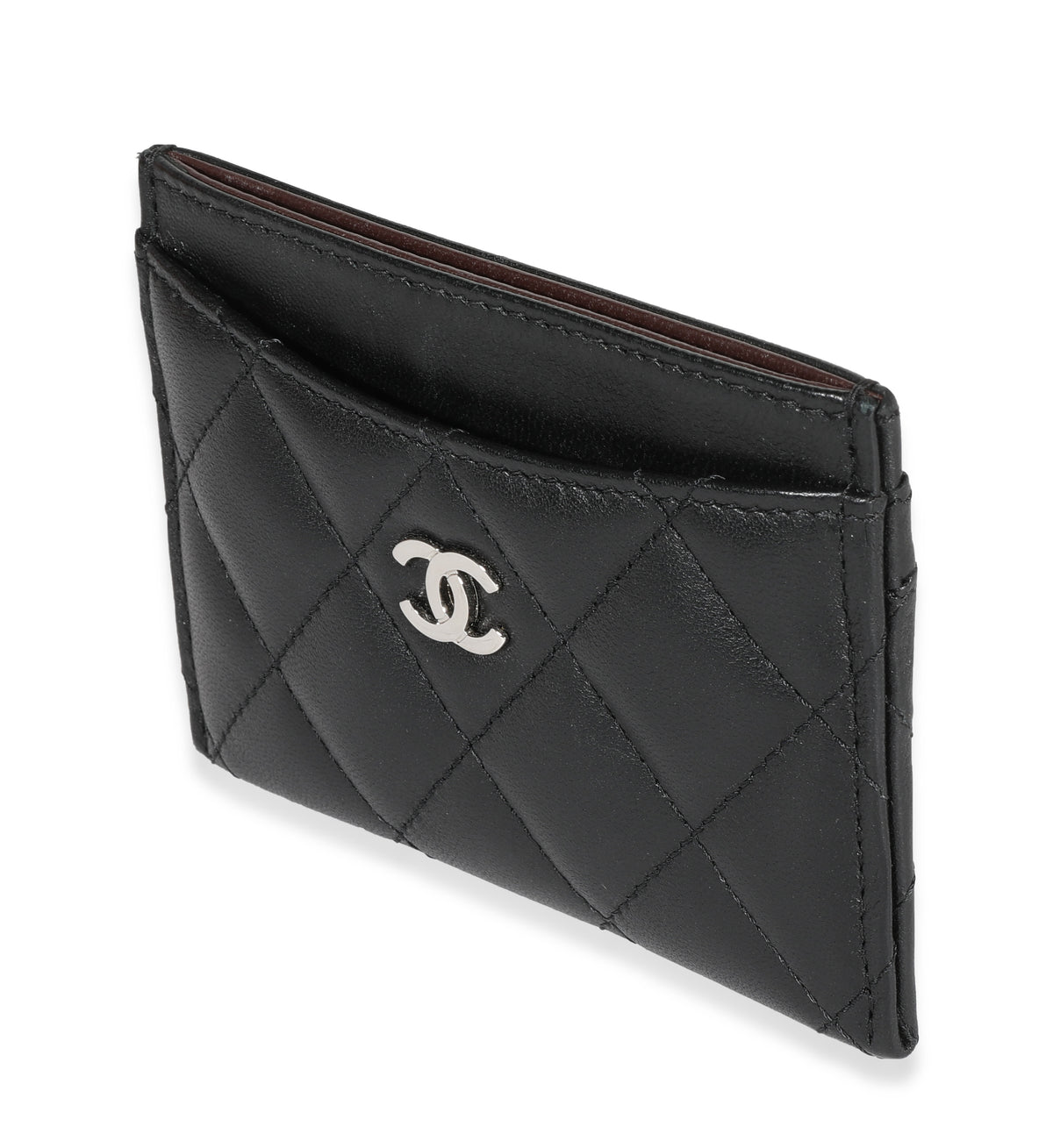 Chanel Black Quilted Lambskin Card Holder, myGemma