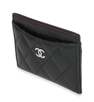 Chanel Black Quilted Lambskin Card Holder