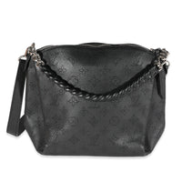 Louis Vuitton Black Mahina Leather Babylone Chain BB