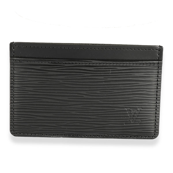 Louis Vuitton Black Epi Card Holder, myGemma, DE