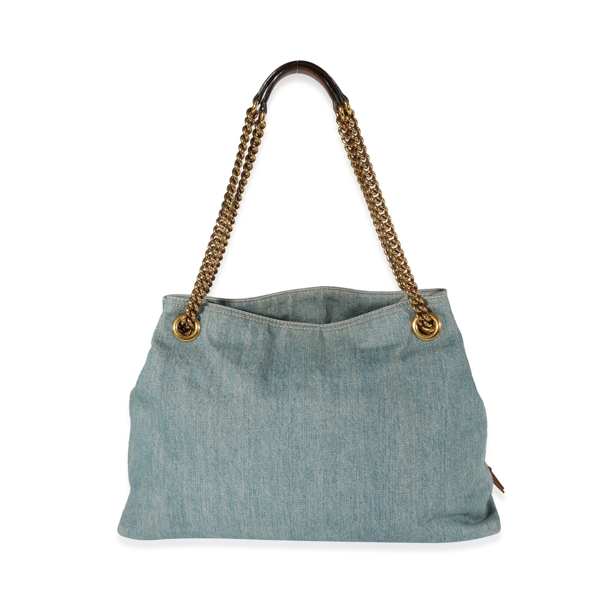 Gucci Blue Denim Medium Soho Chain Shoulder Bag myGemma Item