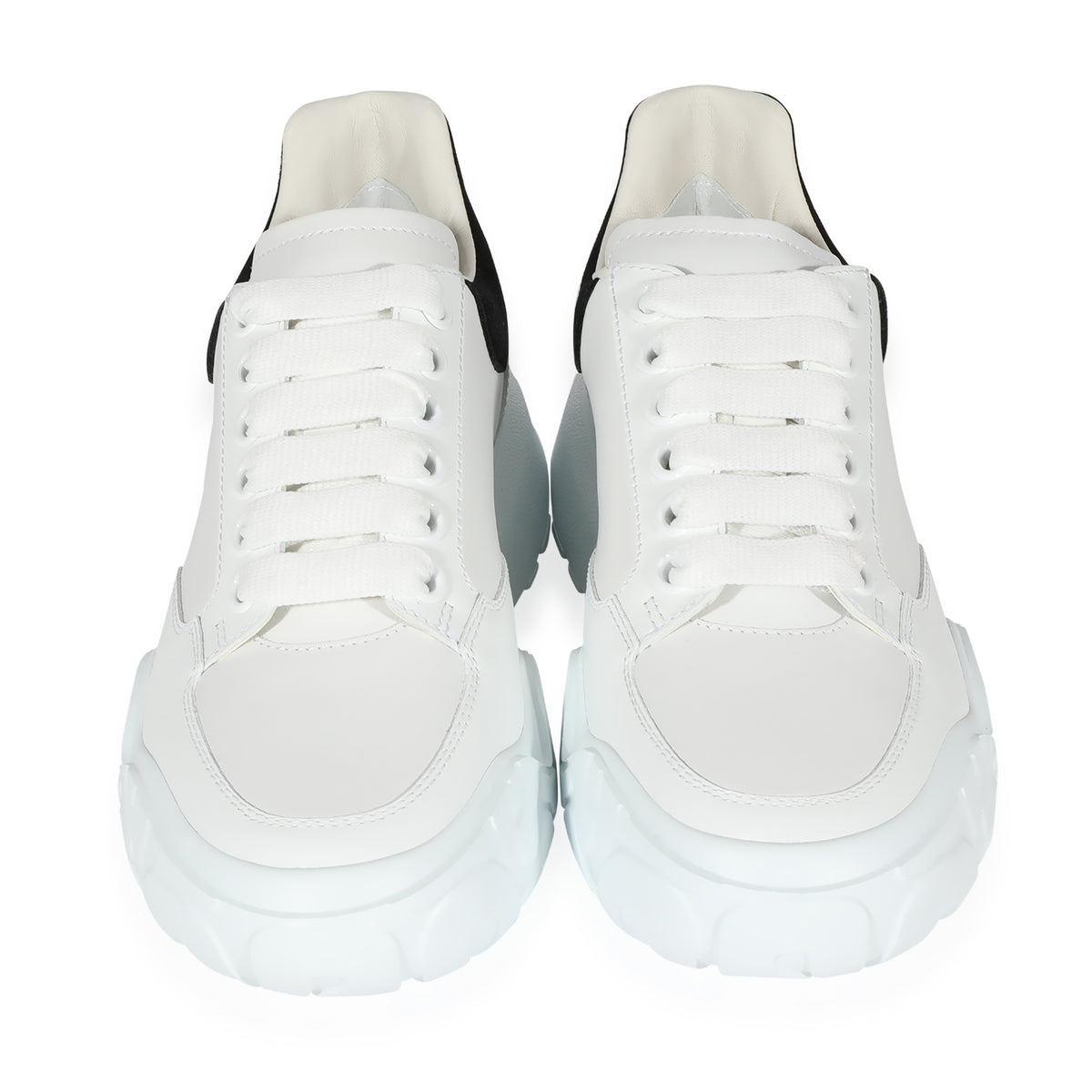 Alexander McQueen Wmns Oversized Court Trainer White Black