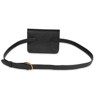 Hermès Vintage Black Ardennes Pochette Belt Bag GHW