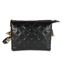 Louis Vuitton Black Monogram Puffy Lambskin Coussin BB