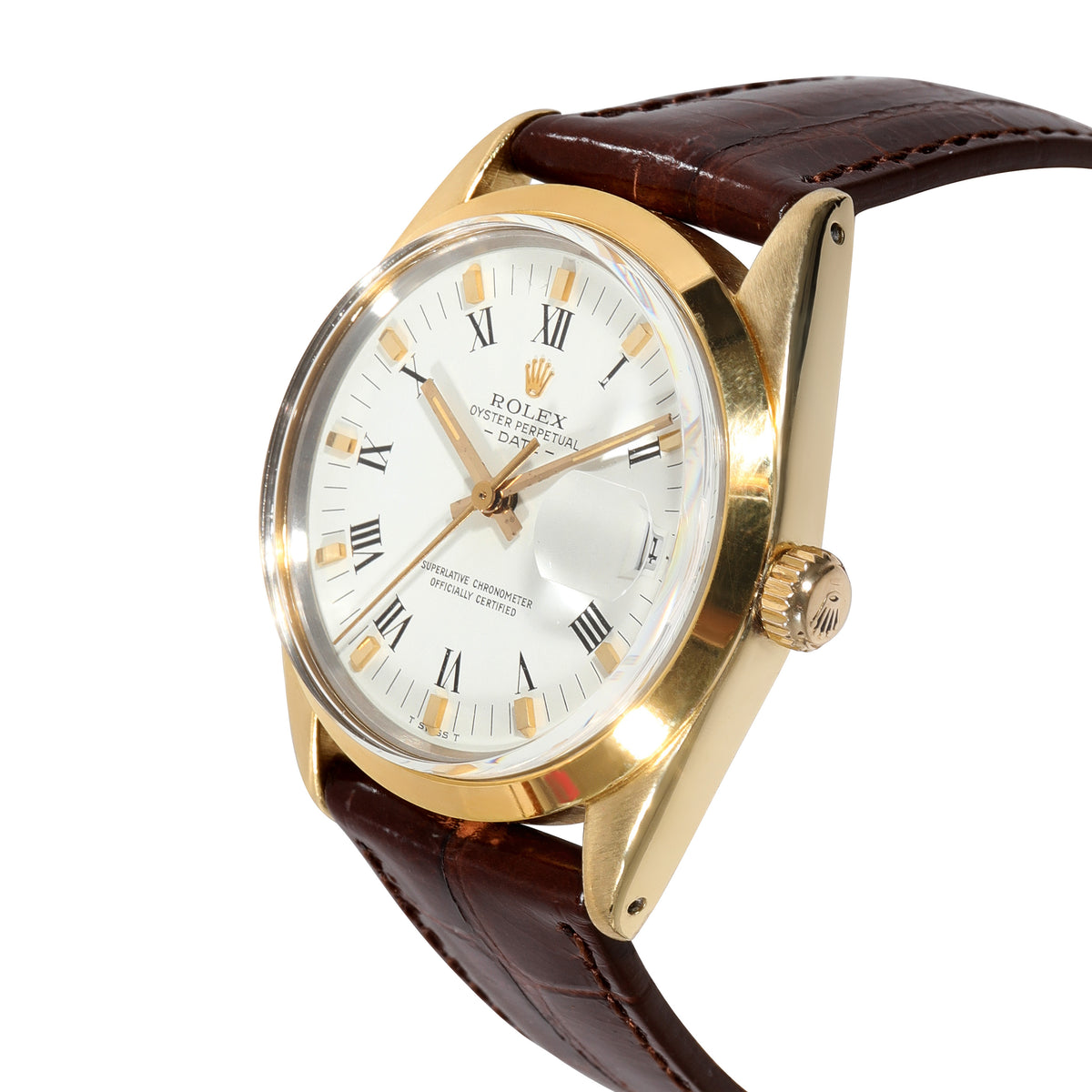 Rolex Date 15505 Men's Watch in  Gold Shell