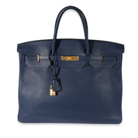 Hermès Bleu Saphir Togo Birkin 40 GHW