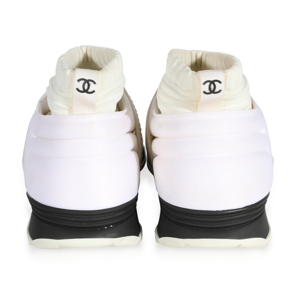 Chanel Stretch Fabric Sneaker 'White'