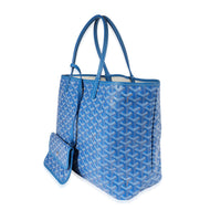 Goyard Blue Goyardine Canvas Saint Louis PM