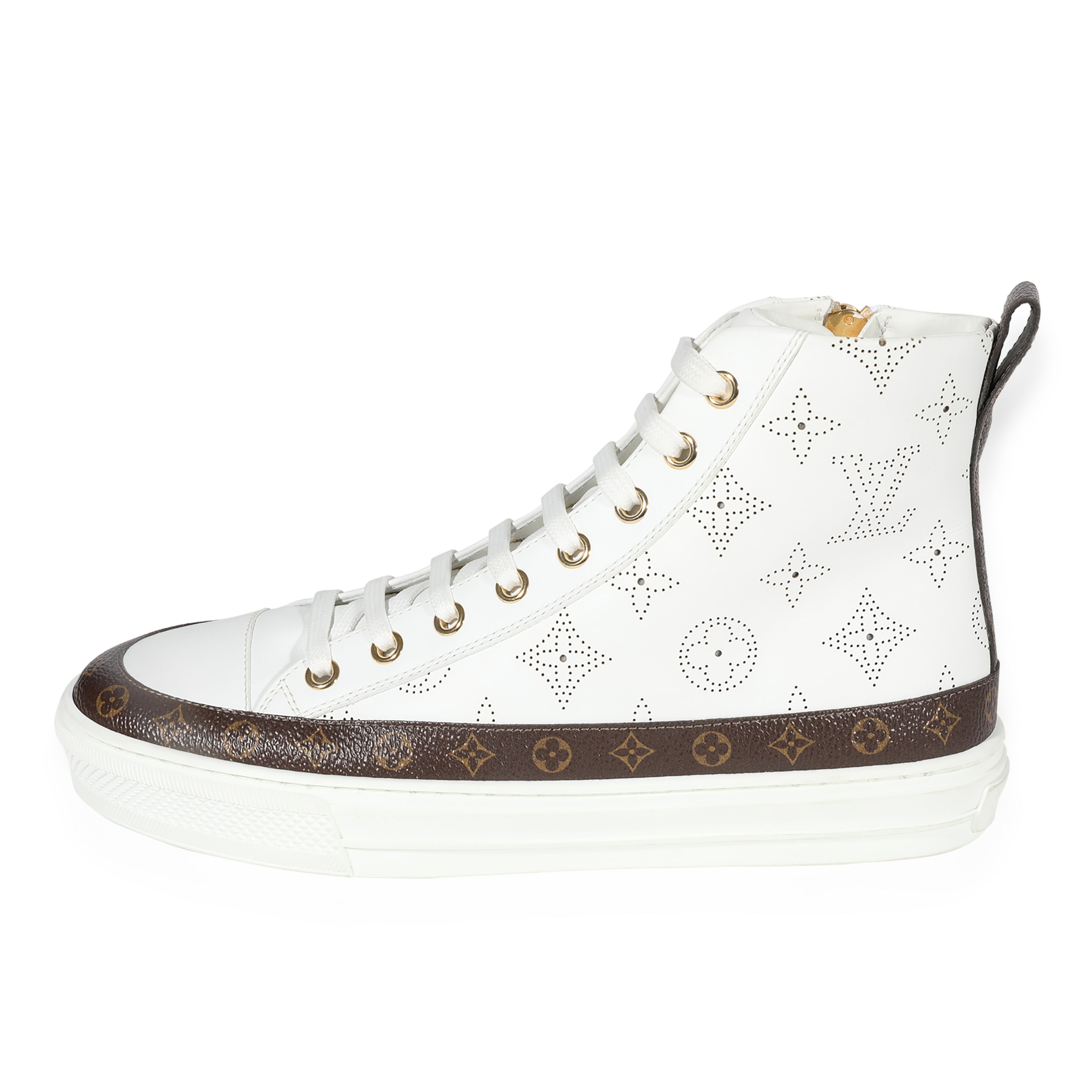 Louis Vuitton Womens Stellar Sneaker Denim White EU 36 / UK 3