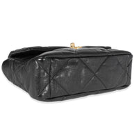 Black Quilted Lambskin Medium  19 Bag