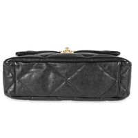 Black Quilted Lambskin Medium  19 Bag