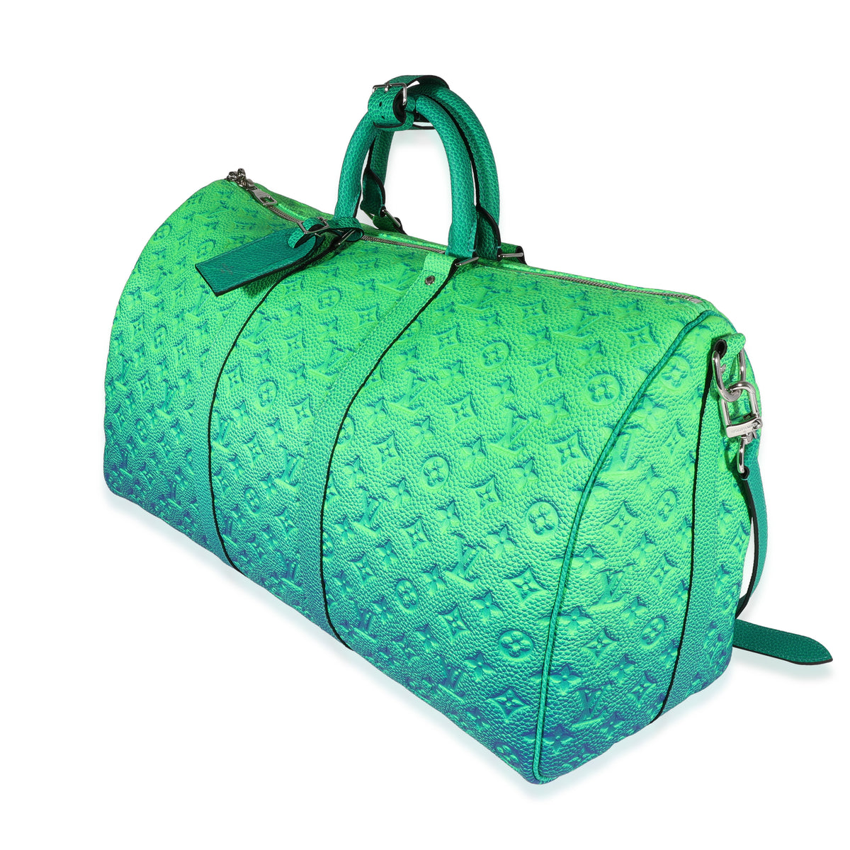 Brand New Louis Vuitton Keepall 50B Taurillon Illusion Blue/Green