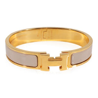 Hermès Clic H Bracelet in  Marron Glace Bangle