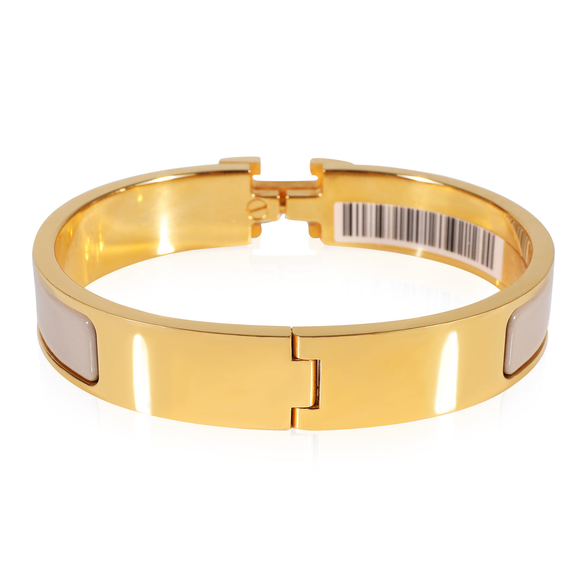 Hermès Clic H Bracelet in  Marron Glace Bangle