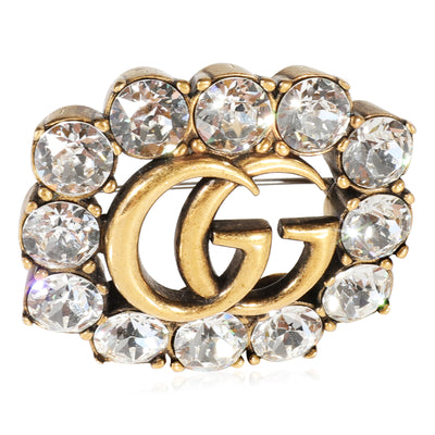 Gucci Crystal GG Brooch