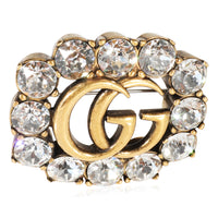 Gucci Crystal GG Brooch