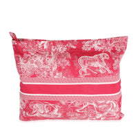 Dior Peony Pink Toile De Jouy Reverse Technical Fabric DiorTravel Pouch