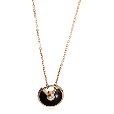 Cartier Amulette de Cartier Diamond Pendant in 18k Rose Gold 0.02 CTW