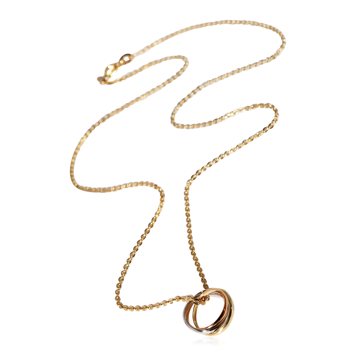 Cartier Trinity  Necklace in 18K 3 Tone Gold