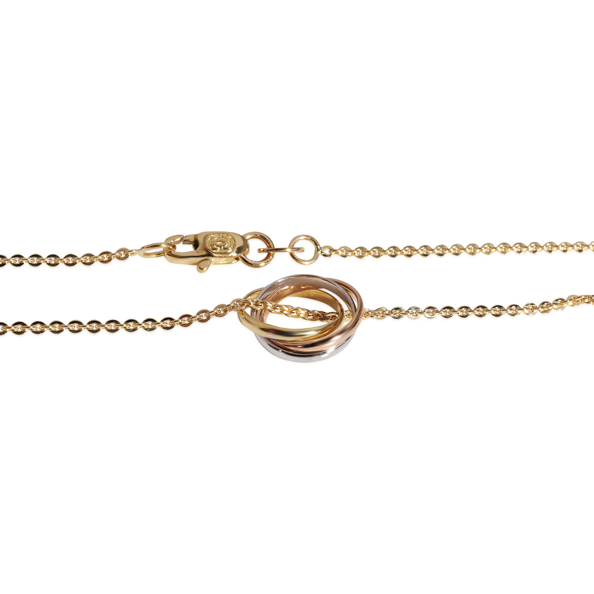 Cartier Trinity  Necklace in 18K 3 Tone Gold