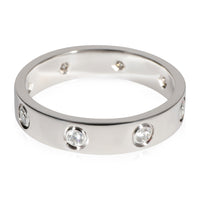 Cartier Love Diamond Wedding Band in 18k White Gold 0.19 CTW